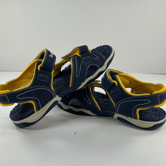 Timberland Adventure Seeker Boys Navy Yellow Sandals A5798 Size 2 US - Picture 12 of 12